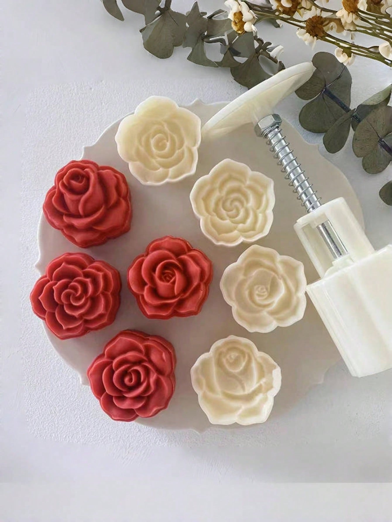 Rose Shaped Mooncake Mold Setw - Home Cooking Asian recension och pris