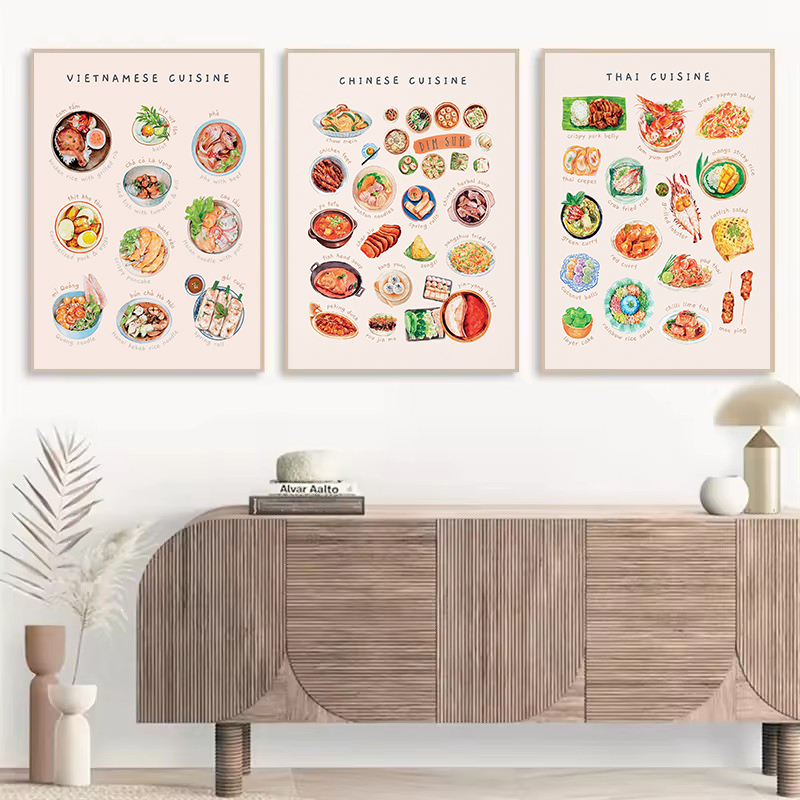 Watercolor Asian Cuisines Clas - Home Cooking Asian recension och pris