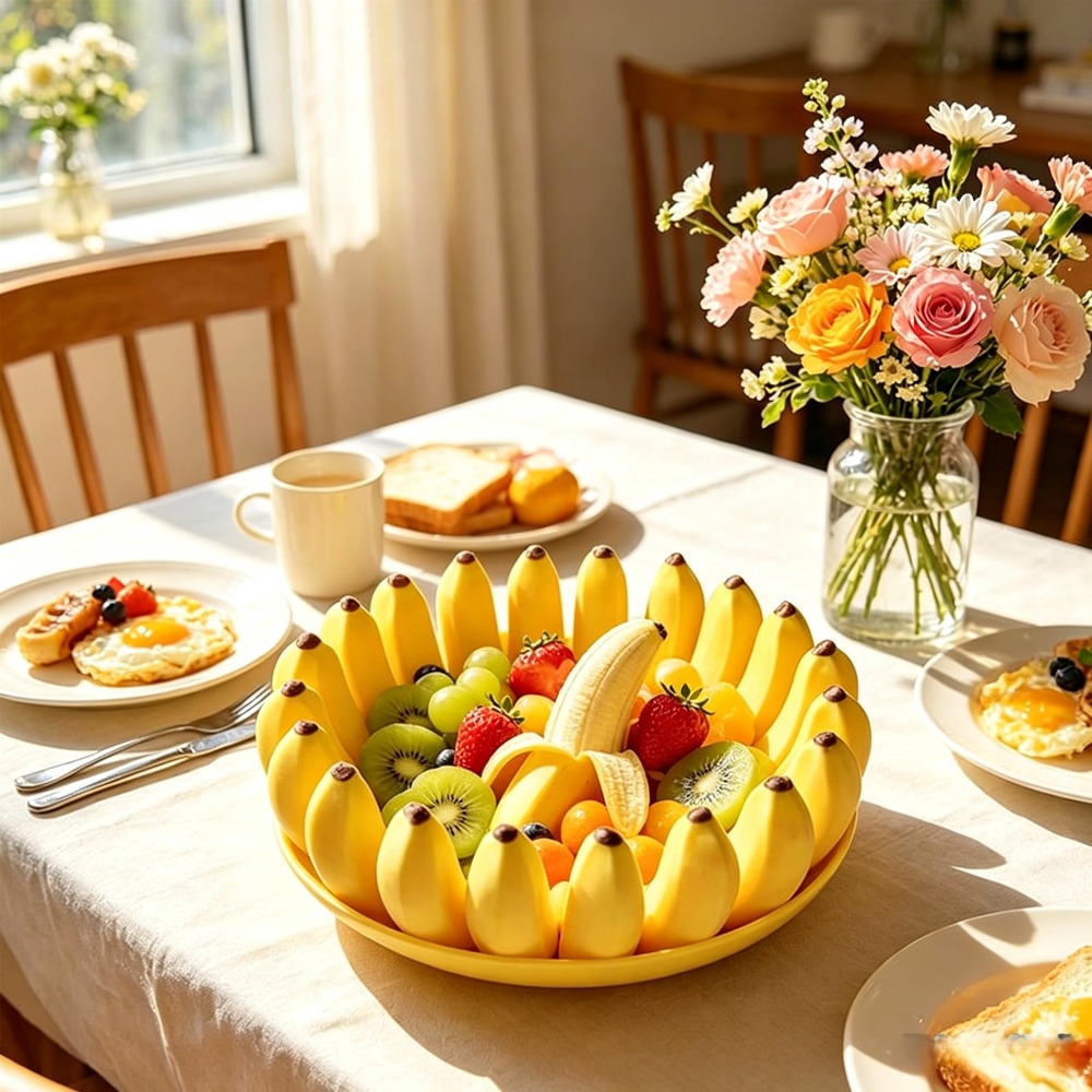 Banana Shape Fruit Bowl Snack  - Home Cooking Dishes recension och pris