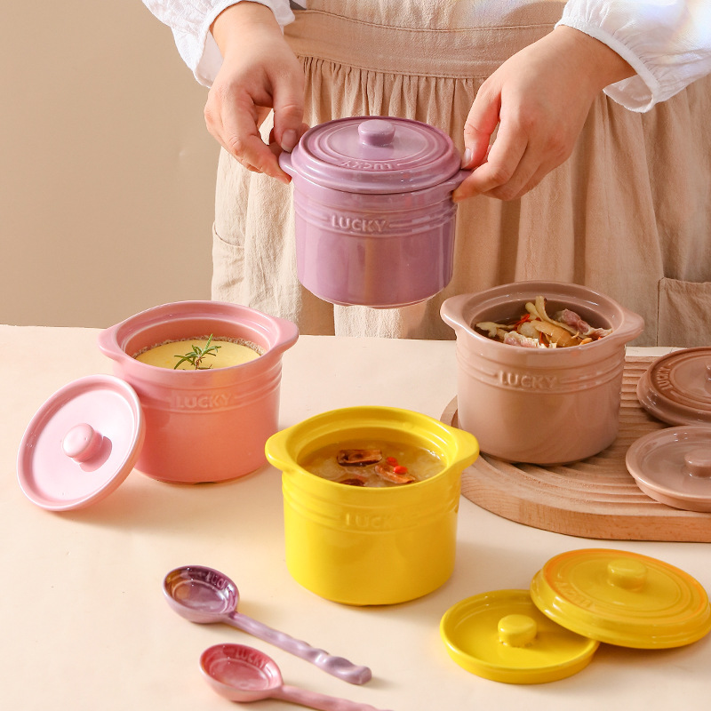 Double Lid Ceramic Bowl,Bird's - Home Cooking Help recension och pris