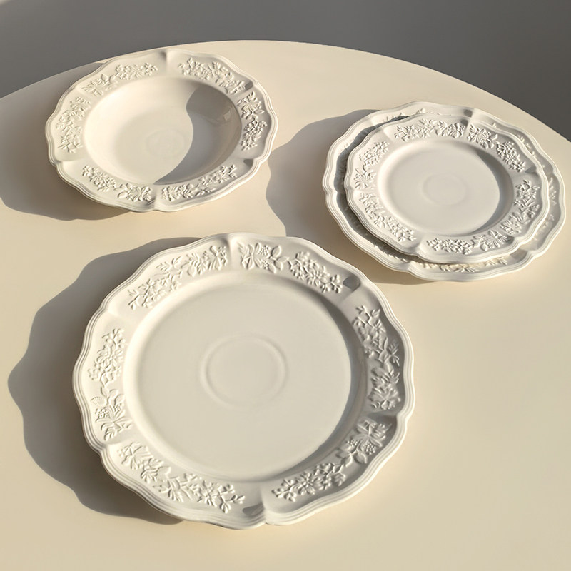 Alice Relief Ceramic Tableware - Home Cooking Dishes recension och pris