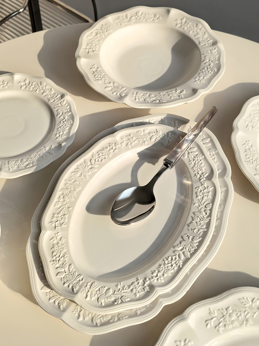 Alice Relief Ceramic Tableware - Home Cooking Dishes recension och pris
